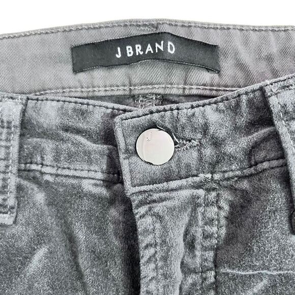 J. Brand Zion Velvet Crop Skinny Jeans in Asphalt Size 26 - Picture 8 of 14